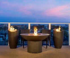 American Fyre Designs Wave Gas Urn With Access Door -Fire Pit Shop american fyre designs wave gas urn with access door 12