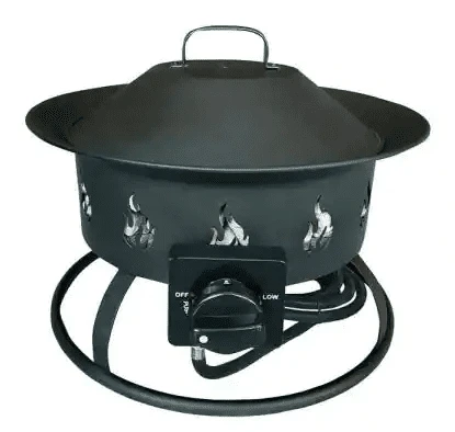 AZ Patio Heaters 19 Inch Black Round Portable Propane Campfire Pit 3 AZ Patio Heaters 19 Inch Black Round Portable Propane Campfire Pit