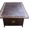AZ Patio Heaters 35 X 49 Inch Rectangular Scroll Propane Fire Table -Fire Pit Shop az patio heaters 35 x 49 inch rectangular scroll propane fire table 37