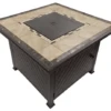 AZ Patio Heaters 40 Inch Square Tile-Top Propane Fire Table -Fire Pit Shop az patio heaters 40 inch square tile top propane fire table 38