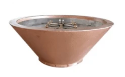 Bobe Water And Fire 28 X 12 Inch Round Fire Pot - Automatic Ignition