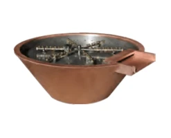 Bobe Water And Fire 36 X 16 Builder Series Round Fire And Water Bowl - Automatic Ignition