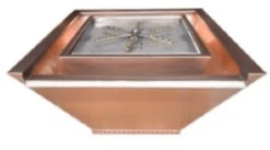 Bobe Water And Fire Artisan Series 28 X 12 Square Fire And Water Bowl With Seamless Lip - Manual Ignition