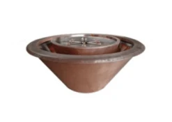 Bobe Water And Fire Artisan Series 32 X 16 Round Fire And Water Bowl With 360 Lip - Automatic Ignition