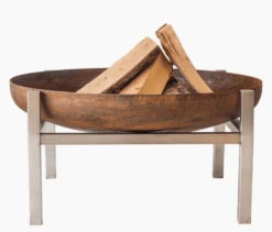 Curonian Deco 25 X 14 Inch Parnidis Steel Wood Burning Fire Pit