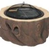 Dagan 29 Inch Wood Stump Wood-Burning Fire Pit