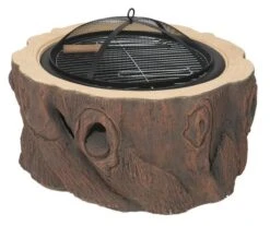 Dagan 29 Inch Wood Stump Wood-Burning Fire Pit