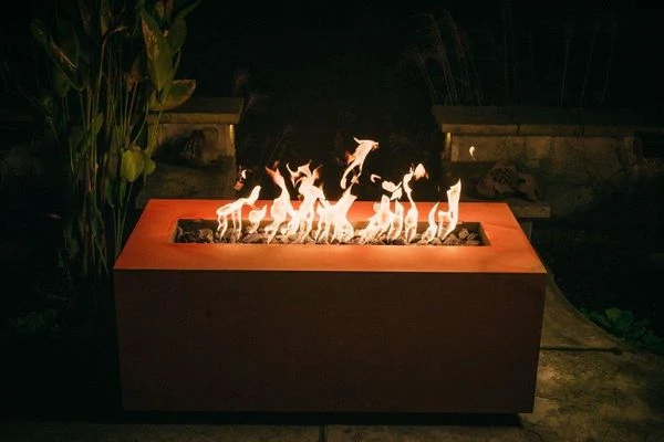 Fire Pit Art 36 Inch Linear Gas Fire Pit - Electronic Ignition