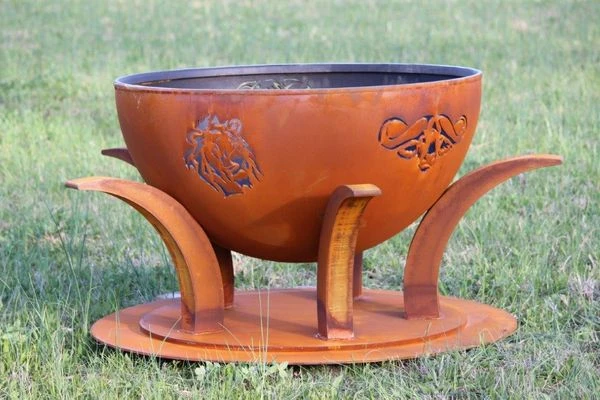 Fire Pit Art Africa's Big Five Game Wood Burning Fire Pit 3 Fire Pit Art Africa's Big Five Game Wood Burning Fire Pit