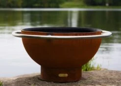 Fire Pit Art Bella Luna Gas Fire Pit - Electronic Ignition