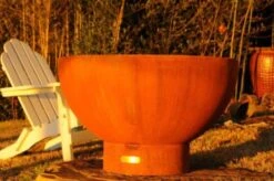 Fire Pit Art Crater Gas Fire Pit - Electronic Ignition