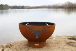 Fire Pit Art Longhorn Gas Fire Pit - Electronic Ignition