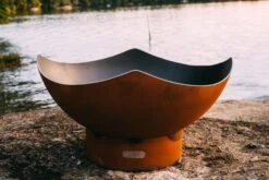 Fire Pit Art Manta Gas Fire Pit - Electronic Ignition