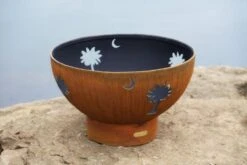 Fire Pit Art Tropical Moon Fire Pit - Electronic Ignition
