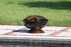 Fire Sense 26' Degano Round Wood Burning Fire Pit -Fire Pit Shop fire sense 26 degano round wood burning fire pit 51