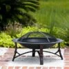 Fire Sense Antique Bronze Roman Wood Burning Fire Pit -Fire Pit Shop fire sense antique bronze roman fire pit 96