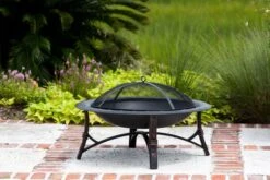 Fire Sense Antique Bronze Roman Wood Burning Fire Pit