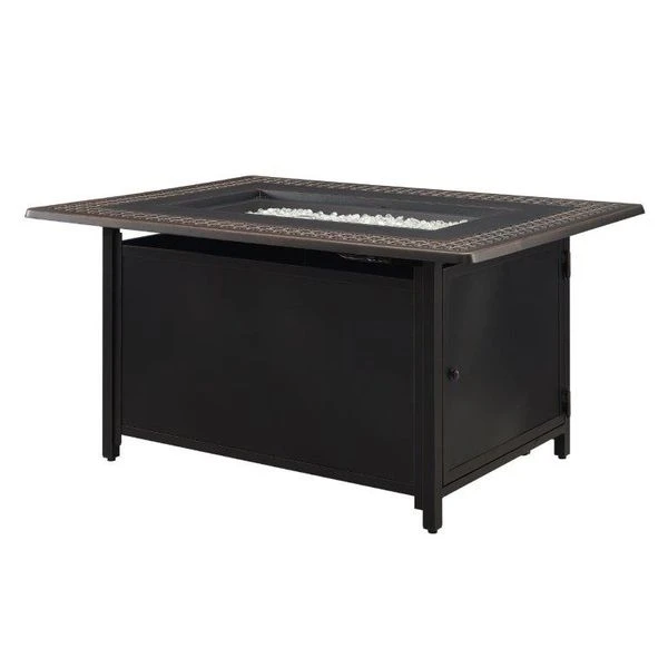 Fire Sense Perkins Rectangular Propane Fire Pit 3 Fire Sense Perkins Rectangular Propane Fire Pit