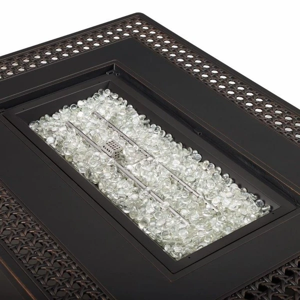 Fire Sense Perkins Rectangular Propane Fire Pit 7 Fire Sense Perkins Rectangular Propane Fire Pit - Image 5