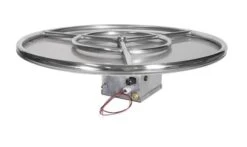 Grand Canyon 24 Inch Outdoor Vented Round Flat Fire Pit Kit