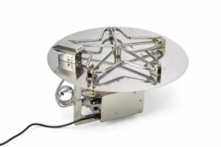 Hearth Products Controls 18' Round Electronic Ignition Gas Fire Pit Insert And 12' Penta Burner - 24 Volt