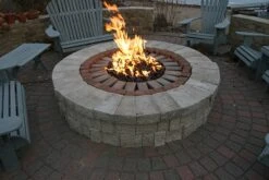Hearth Products Controls 18' Round Electronic Ignition Gas Fire Pit Insert And 12' Penta Burner - 24 Volt -Fire Pit Shop hearth products controls 18 round electronic ignition gas fire pit insert and 12 penta burner 24 volt 184