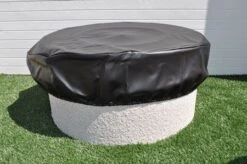 Hearth Products Controls 23 Inch To 35 Inch Black Vinyl Circular Fire Pit Cover