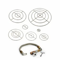 Hearth Products Controls 30' High Capacity Fire Pit Kit With Round Burner - Match Lit -Fire Pit Shop hearth products controls 30 high capacity fire pit kit with round burner match lit 59