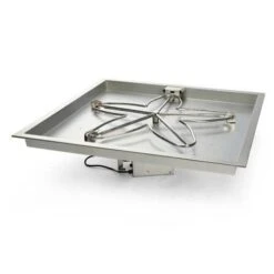 Hearth Products Controls 30 Inch Square Fire Pit Insert With Electronic Ignition And Hi/Low Flame Controls - 120VAC