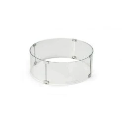 Hearth Products Controls 4-Piece 23' Round Tempered Glass Wind Guard For Fire Pit Inserts
