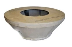 Hearth Products Controls 54' Round Top/Tapered Bottom Unfinished Fire Pit Enclosure - For 25' Bowl Pan Fire Pit Inserts