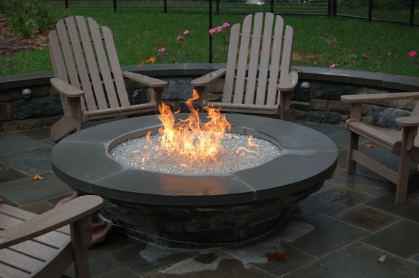 Hearth Products Controls 54' Round Top/Tapered Bottom Unfinished Fire Pit Enclosure - For 25' Bowl Pan Fire Pit Inserts 4 Hearth Products Controls 54' Round Top/Tapered Bottom Unfinished Fire Pit Enclosure - For 25' Bowl Pan Fire Pit Inserts - Image 2