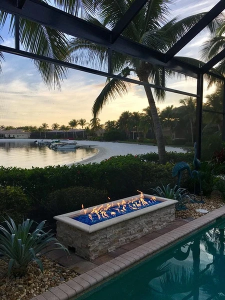 Hearth Products Controls 60 Inch Rectangle Unfinished Enclosure - For 30 X 12 Inch Or 36 X 14 Inch Rectangle Pan Fire Pit Inserts 5 Hearth Products Controls 60 Inch Rectangle Unfinished Enclosure - For 30 X 12 Inch Or 36 X 14 Inch Rectangle Pan Fire Pit Inserts - Image 3