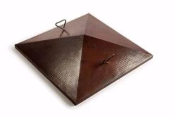 Hearth Products Controls Copper Finish Square Aluminum 40 Inch Fire Pit Cover For Sedona Bowl Series Fire Pits