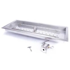 HPC 24 Inch Torpedo H-Burner And Rectangular Insert - Match Lit