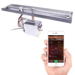 HPC 25 Inch Torpedo Trough Burner And Interlink Insert With Bluetooth Connectivity - IPI 7 HPC 25 Inch Torpedo Trough Burner And Interlink Insert With Bluetooth Connectivity - IPI -Fire Pit Shop hpc 25 inch torpedo trough burner and interlink insert with bluetooth connectivity ipi 54