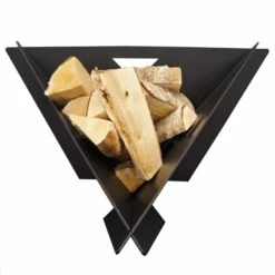 MF Fire 33 Inch Delta Collapsible Wood Burning Fire Pit -Fire Pit Shop mf fire delta collapsible wood burning firepit black 86