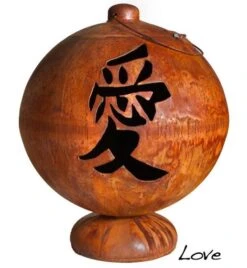 Ohio Flame Live, Laugh, Love Wood Burning Fire Globe -Fire Pit Shop ohio flame live laugh love wood burning fire globe 17