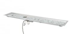 Outdoor Greatroom Company 120 Inch Linear Crystal Fire Plus Gas Burner - Electronic