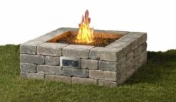 Outdoor Greatroom Company 24 Inch Square DIY Gas Fire Pit Kit -Fire Pit Shop outdoor greatroom company 24 inch square diy gas fire pit kit 81