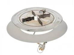 Outdoor Greatroom Company 42 Inch Round Crystal Fire Plus Gas Burner Kit - Electronic