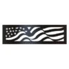 P&D Metal Works American Flag Wood Burning Fire Ring - 14 Gauge