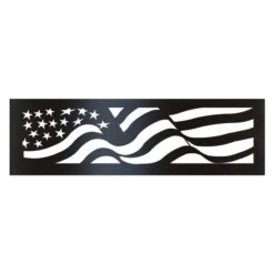 P&D Metal Works American Flag Wood Burning Fire Ring