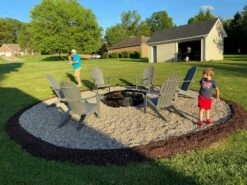 P&D Metal Works Cattail Wood Burning Fire Ring -Fire Pit Shop p d metal works cattail wood burning fire ring 63