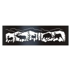 P&D Metal Works Fighting Elk Wood Burning Fire Ring