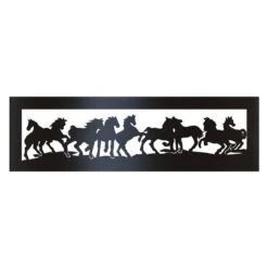 P&D Metal Works Mustangs Wood Burning Fire Ring