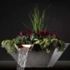 Slick Rock Concrete 34 Inch Cascade Square Water And Planter Bowl -Fire Pit Shop slick rock concrete 34 cascade square water and planter bowl 41