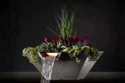 Slick Rock Concrete 34 Inch Cascade Square Water And Planter Bowl