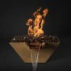 Slick Rock Concrete 34 Inch Cascade Square Fire On Water Feature - Electronic Ignition -Fire Pit Shop slick rock concrete 34 inch cascade square fire on water feature electronic ignition 44