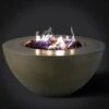 Slick Rock Concrete 34 Inch Oasis Fire Bowl - Electronic Ignition -Fire Pit Shop slick rock concrete 34 inch oasis fire bowl electronic ignition 44